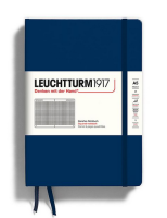 Leuchtturm 342923 Notizbuch A5 Hardcover kariert navy...