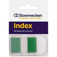 Soennecken 5823 Haftstreifen Index 25x43mm gr&uuml;n...