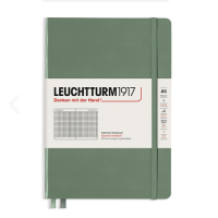 Leuchtturm 365491 Notizbuch A5 Hardcover olive kariert...