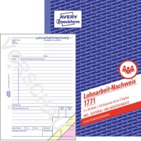 Zweckform 1771 Lohnarbeit-Nachweis A5 / sd / 3x 40Blatt
