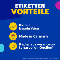Zweckform 3076 Vielzwecketiketten 38x14mm weiß / 90St.