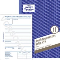 Zweckform 745 Bewirtungskostenbeleg A5 / 50Blatt