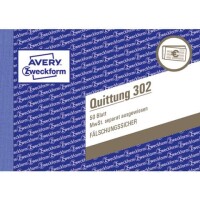 Zweckform 302 Quittung ausweisbare MWSt. A6 / 50Blatt