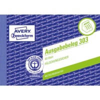 Zweckform 303 Ausgabebeleg A6 quer gelb / 50Blatt