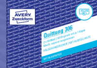 Zweckform 306 Quittung mit MWSt. A6 / 2x 50Blatt