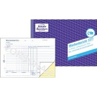 Zweckform 1311 Wochenbericht A5 quer / 2x 50Blatt