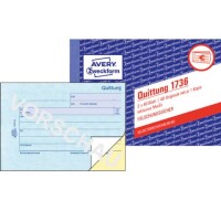 Zweckform 1736 Quittung sd A6 quer / 2x 40Blatt 2