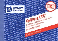 Zweckform 1737 Quittung A6 mit MwSt. sd / 3x 40Blatt 1