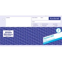 Zweckform 1020 Kurzbrief 1/3 DIN A4 / 100Blatt
