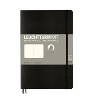 Leuchtturm1917 358292 Notizbuch B6+ Softcover blanko schwarz