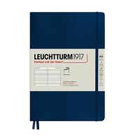 Leuchtturm 362840 Notizbuch A5 Softcover liniert navy