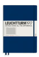 Leuchtturm1917 359868 Notizbuch A4+ Hardcover kariert navy