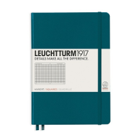 Leuchtturm 359693 Notizbuch A5 Hardcover kariert pacific