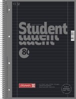 Brunnen 10-69927190 Collegeblock A4 Lin.27 onyx / 80Blatt