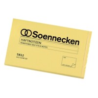 Soennecken 5812 Haftnotizen 125x75mm gelb / 100Blatt
