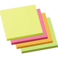 Soennecken 5836 Haftnotizen 75x75mm neonfarben / 4x 100Blatt
