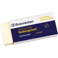 Soennecken 0339 Radiergummi Kautschuk wei&szlig;