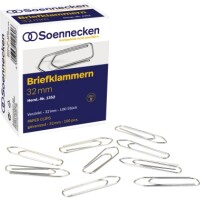 Soennecken 1352 Briefklammern 32mm verzinkt / 100St.