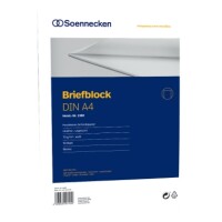 Soennecken 1380 Briefblock A4 blanco wei&szlig; /...