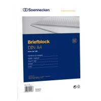 Soennecken 1381 Briefblock A4 liniert wei&szlig; /...