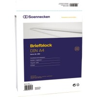 Soennecken 1383 Briefblock A4 rautiert wei&szlig; /...