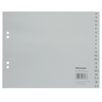 Soennecken 1520 Register A-Z halbe H&ouml;he A4 PP grau