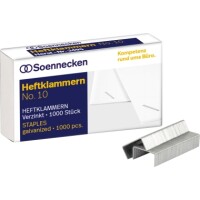 Soennecken 3495 Heftklammern Nr.10 verzinkt / 1000St.