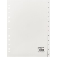 Soennecken 2116 Zahlenregister 1-12 A4 PP wei&szlig;