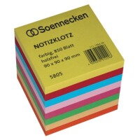 Soennecken 5805 Notizklotz 9x9x9cm mehrfarbig / 850Blatt