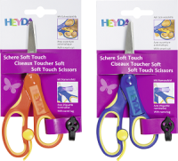 Heyda 20-48079 Kinderschere Soft Touch mit Schneidehilfe...