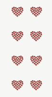 Heyda 203782921 Sticker Mix "Herz Strass...