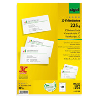 Sigel LP795 Visitenkarten A4 85x55mm 225g...