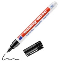 Edding 8040-001 Wäschemarker Rundspitze 1mm schwarz 2