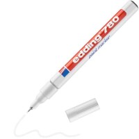 Edding 780-049 Lackmalstift Rundspitze 0,8mm wei&szlig;