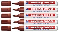 Edding 3000-007 Permanentmarker Rundspitze 1,5-3mm braun