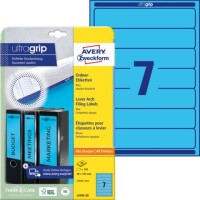 Zweckform L4763-20 Ordneretiketten kurz schmal blau / 140St.