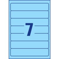Zweckform L4763-20 Ordneretiketten kurz schmal blau / 140St.
