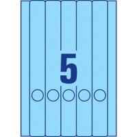 Zweckform L4749-20 Ordneretiketten schmal lang blau / 100St.