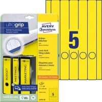 Zweckform L4751-20 Ordneretiketten schmal lang gelb / 100St.