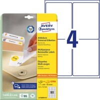 Zweckform L4732REV-25 Universaletiketten 35,6x16,9mm...