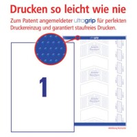 Zweckform 6119 Universaletiketten 210x297mm weiß / 25B