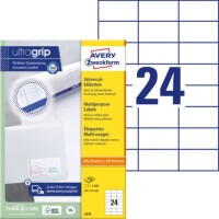 Zweckform 3474 Universaletiketten 70x37mm wei&szlig;...