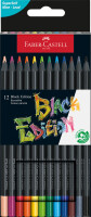 Faber-Castell 116412 Buntstifte Black Edition sortiert /...