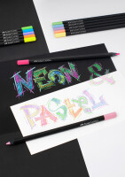 Faber-Castell 116410 Buntstifte Black Edition Neon&Paste