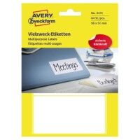 Zweckform 3331 Vielzwecketiketten 98x51mm wei&szlig;...