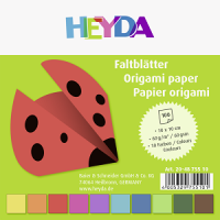 Heyda 20-4875510 Faltbl&auml;tter 10x10cm sortiert /...