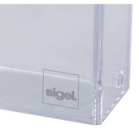 Sigel VA110 Visitenkartenbox für 100 Karten glasklar 3