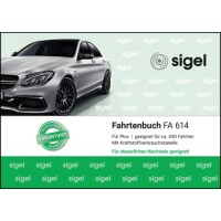 Sigel FA614 Fahrtenbuch PKW A6 gr&uuml;n / 40Blatt