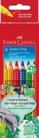 Faber-Castell 110906 Jumbo Grip Farbstifte sortiert / 6St.