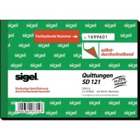 Sigel SD121 Quittungsblock A6 quer sd / 2x 50Blatt